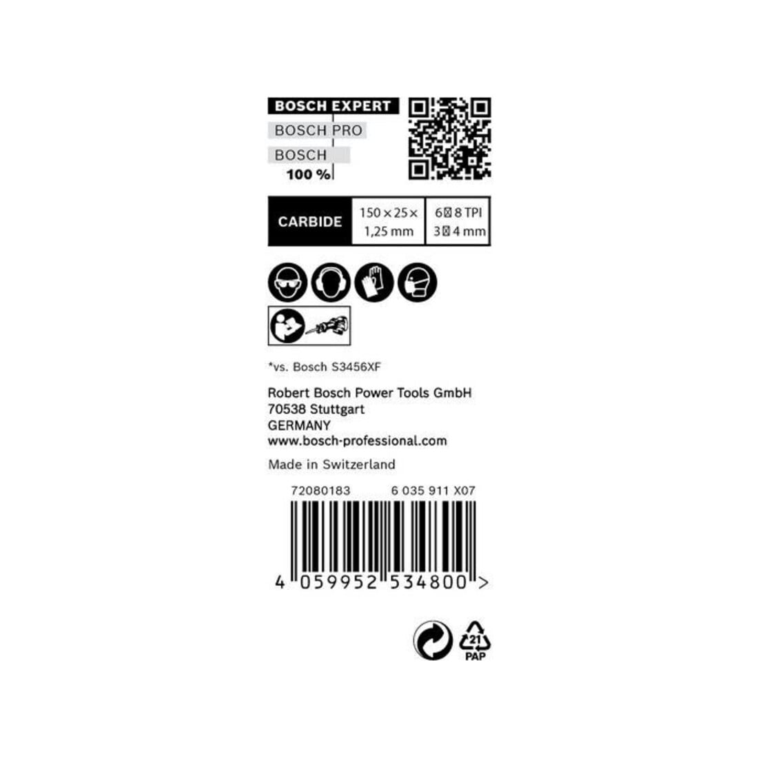 Bosch Säbelsägeblatt EXPERT S 956 XHM VE à 10 Stück Multi Material