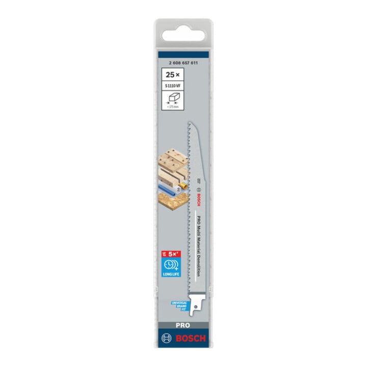 Bosch Säbelsägeblatt S 1110 VF, Heavy for Wood and Metal