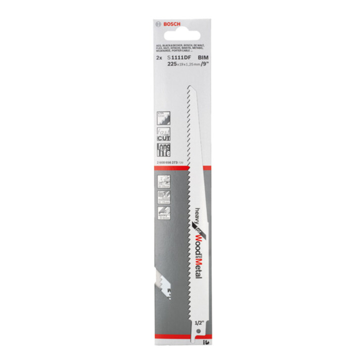 Bosch Säbelsägeblatt S 1111 DF, Heavy for Wood and Metal