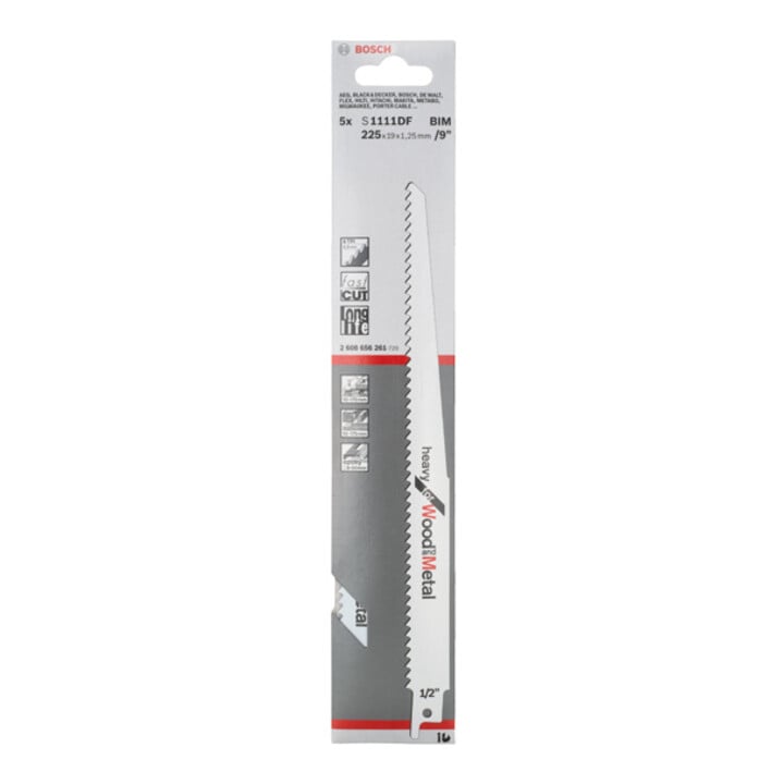 Bosch Säbelsägeblatt S 1111 DF, Heavy for Wood and Metal