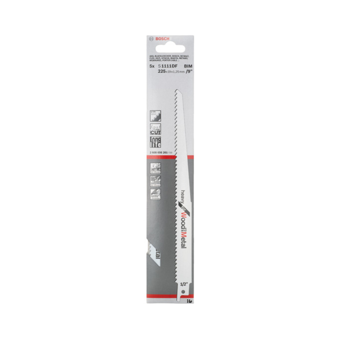 Bosch Säbelsägeblatt S 1111 DF, Heavy for Wood and Metal