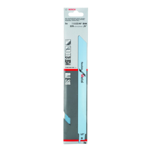 Bosch Säbelsägeblatt S 1122 AF, Flexible for Metal