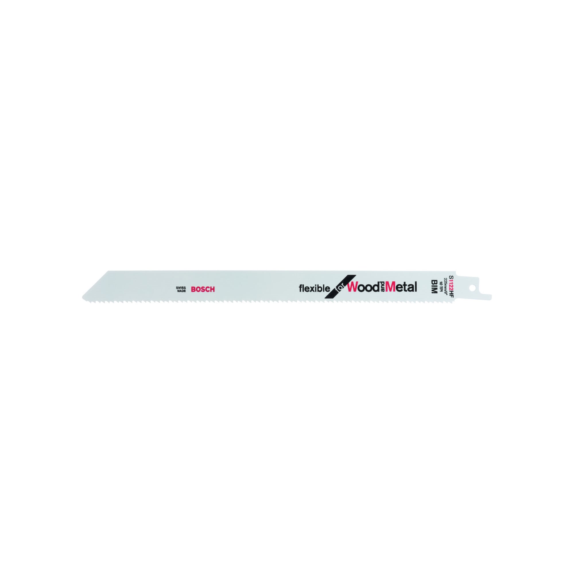 BOSCH Säbelsägeblatt S 1122 HF, Flexible for Wood and Metal