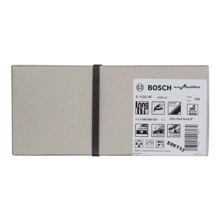 Bosch Säbelsägeblatt S 1122 HF, Flexible for Wood and Metal