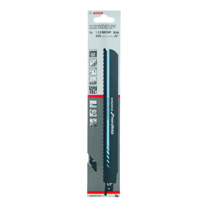 Bosch Säbelsägeblatt S 1136 CHF, Endurance for Heavy Metal