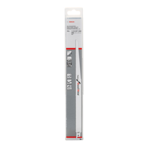 Bosch Säbelsägeblatt S 1411 DF, Heavy for Wood and Metall