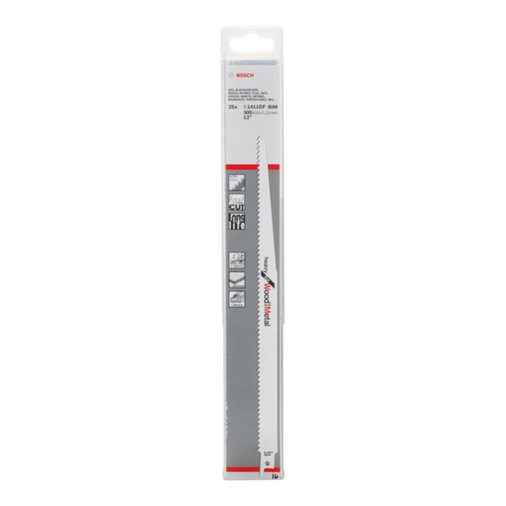 Bosch Säbelsägeblatt S 1411 DF, Heavy for Wood and Metall