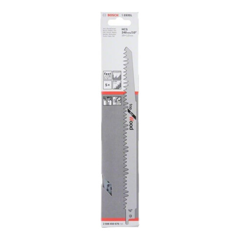 Bosch Säbelsägeblatt S 1531 L, Top for Wood