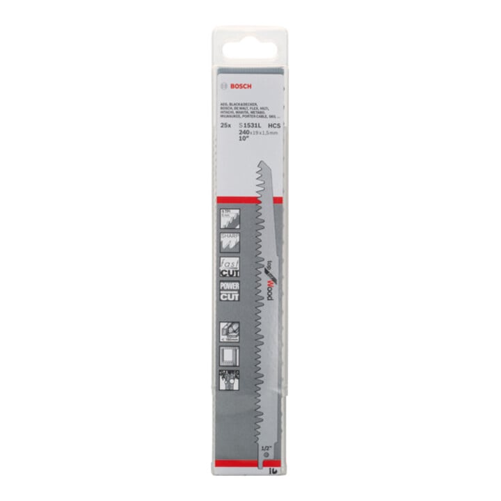 Bosch Säbelsägeblatt S 1531 L, Top for Wood