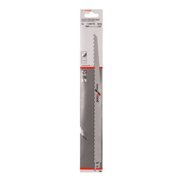 Bosch Säbelsägeblatt S 1617 K, Basic for Wood