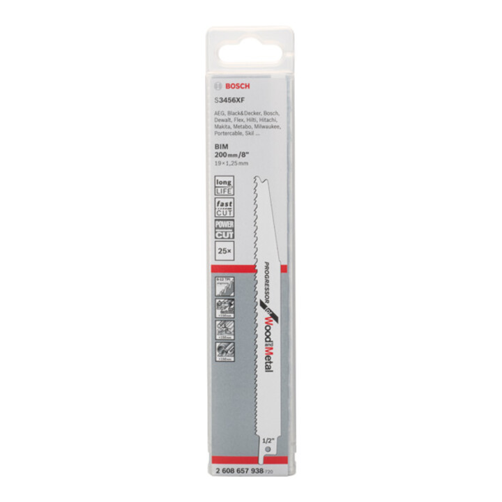 Bosch Säbelsägeblatt S 3456 XF, Progressor for Wood and Metal
