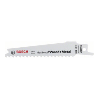 Bosch Säbelsägeblatt S 511 DF, Flexible for Wood and Metal