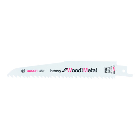 Bosch Säbelsägeblatt S 610 VF, Heavy for Wood and Metal