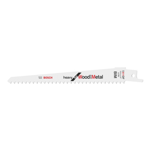 Bosch Säbelsägeblatt S 611 DF, Heavy for Wood and Metal