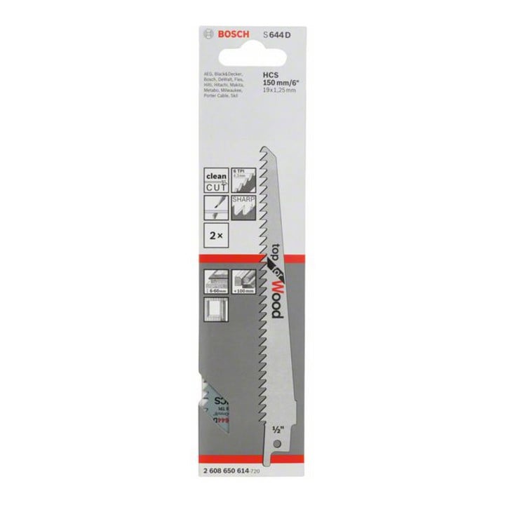 Bosch Säbelsägeblatt S 644 D, Top for Wood