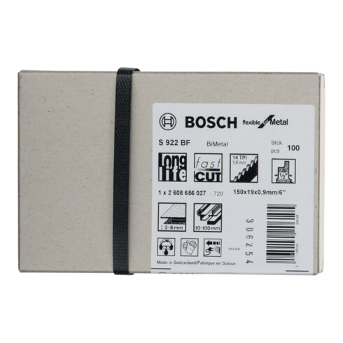 Bosch Säbelsägeblatt S 922 BF, Flexible for Metal