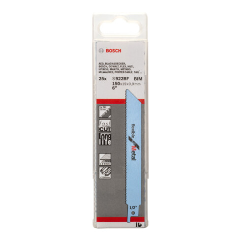 Bosch Säbelsägeblatt S 922 BF, Flexible for Metal