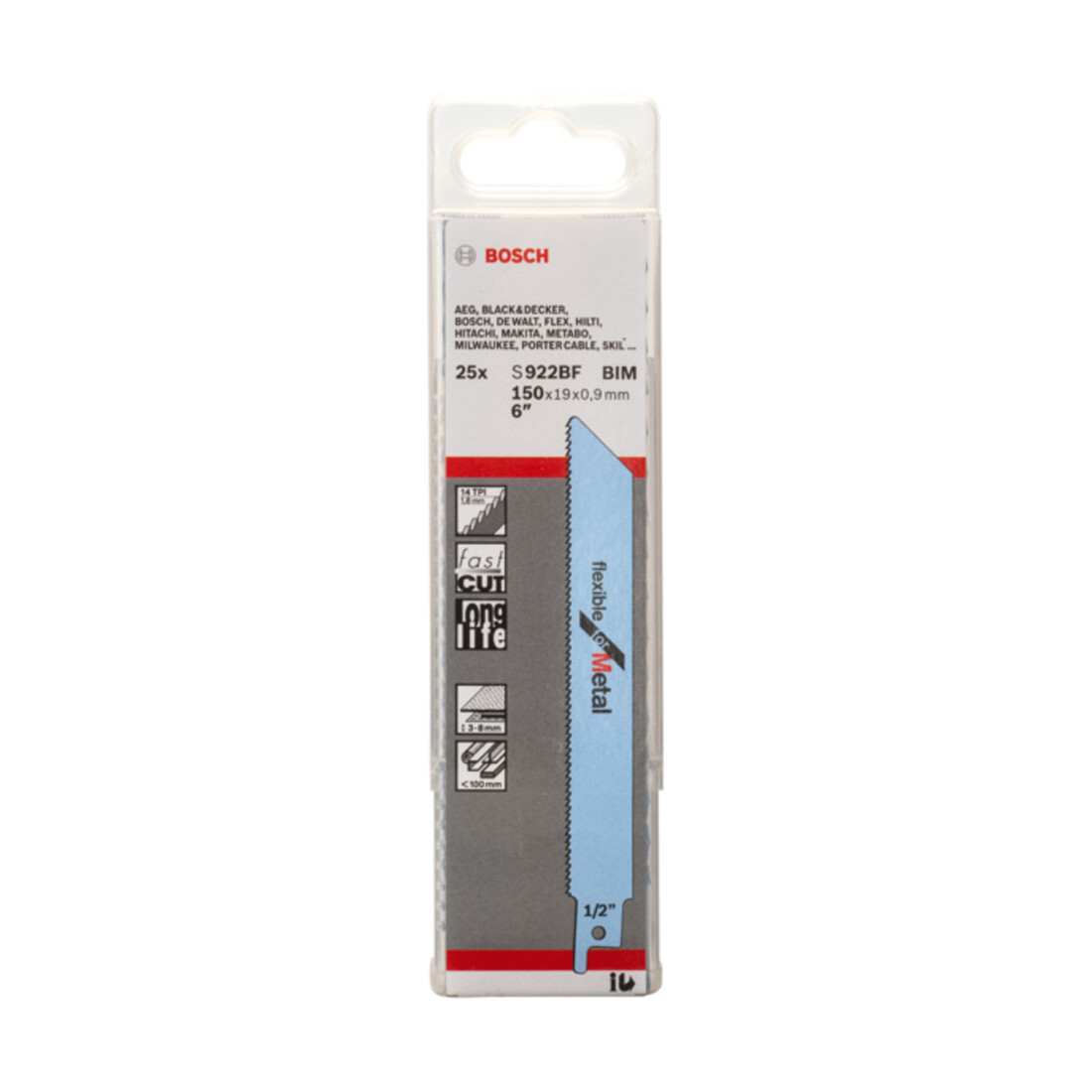 Bosch Säbelsägeblatt S 922 BF, Flexible for Metal