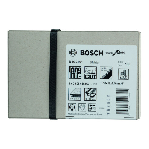 Bosch Säbelsägeblatt S 922 BF VE à 100 Stück Flexible for Metal