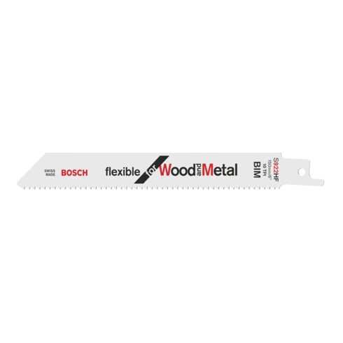Bosch Säbelsägeblatt S 922 HF, Flexible for Wood and Metal