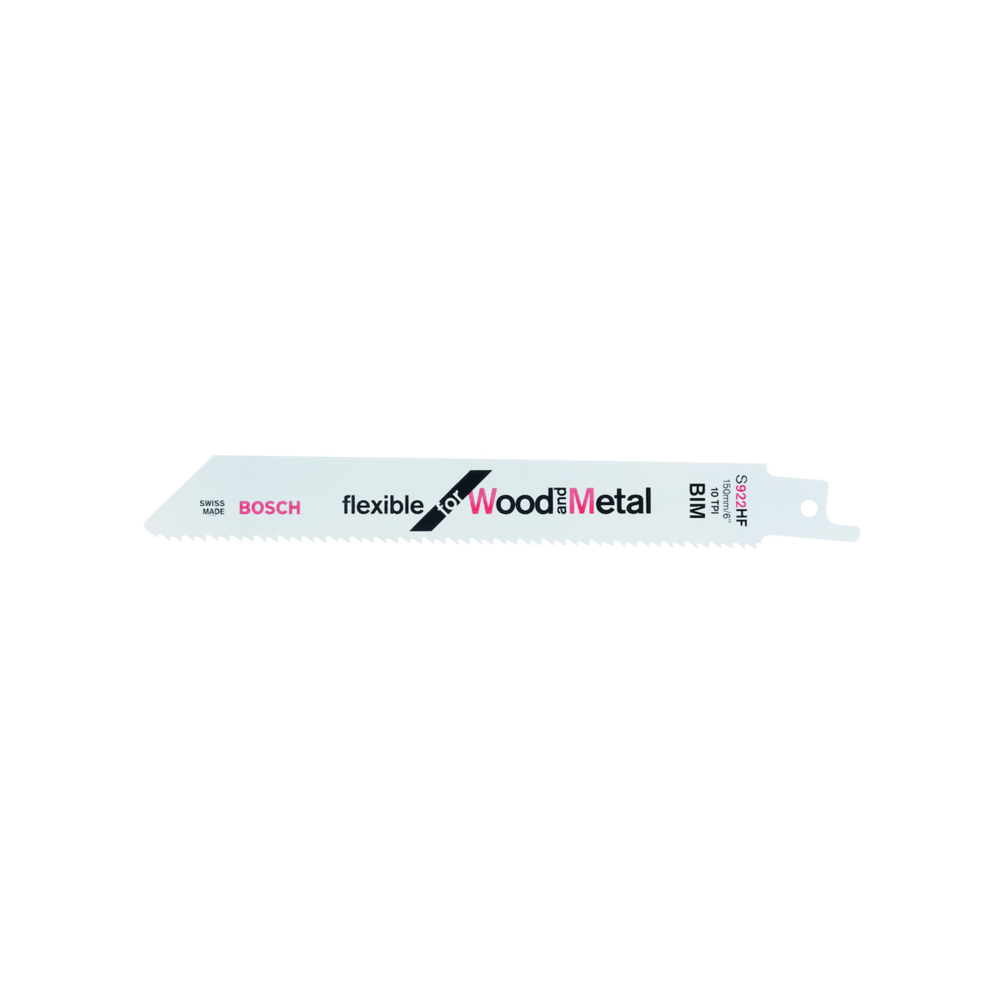 BOSCH Säbelsägeblatt S 922 HF, Flexible for Wood and Metal