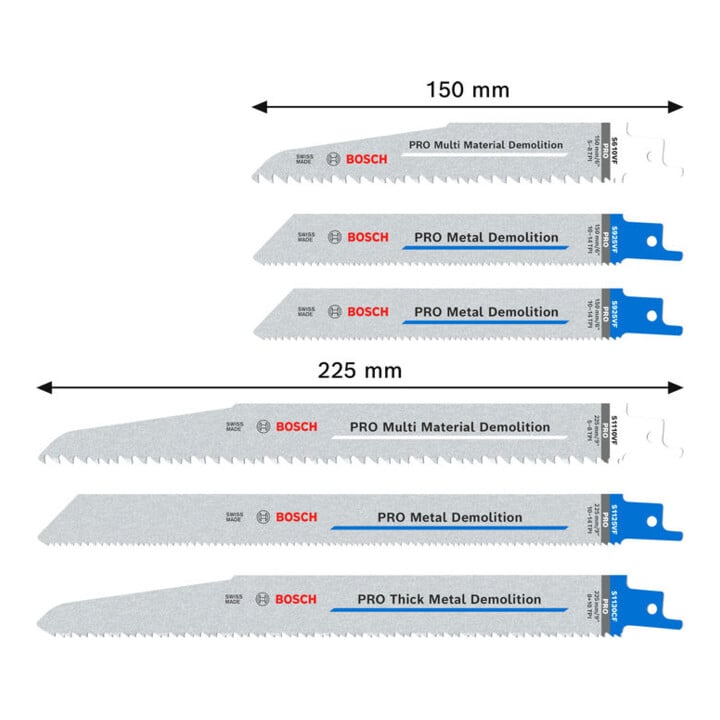 Bosch Säbelsägeblatt Set PRO Demolition 6-tlg.