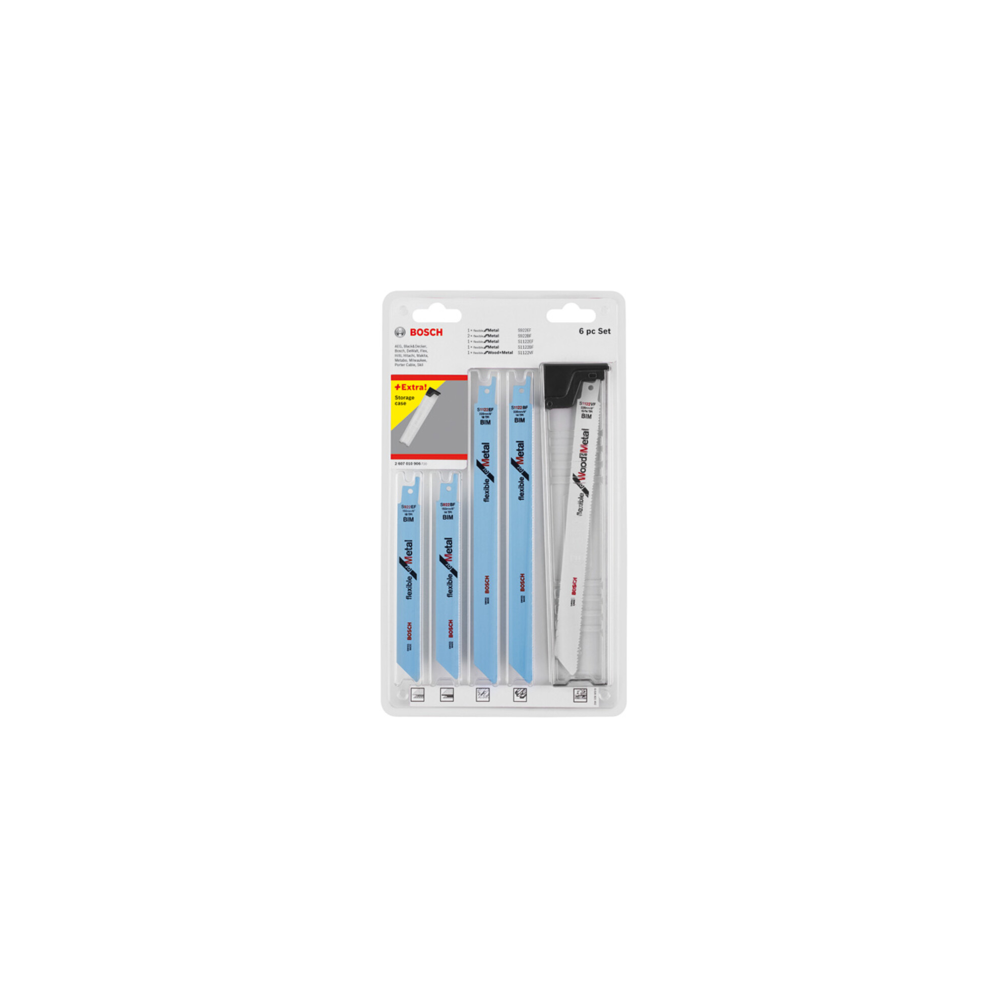 Bosch Säbelsageblatt-Set Wood and Metal 6-teilig Blister