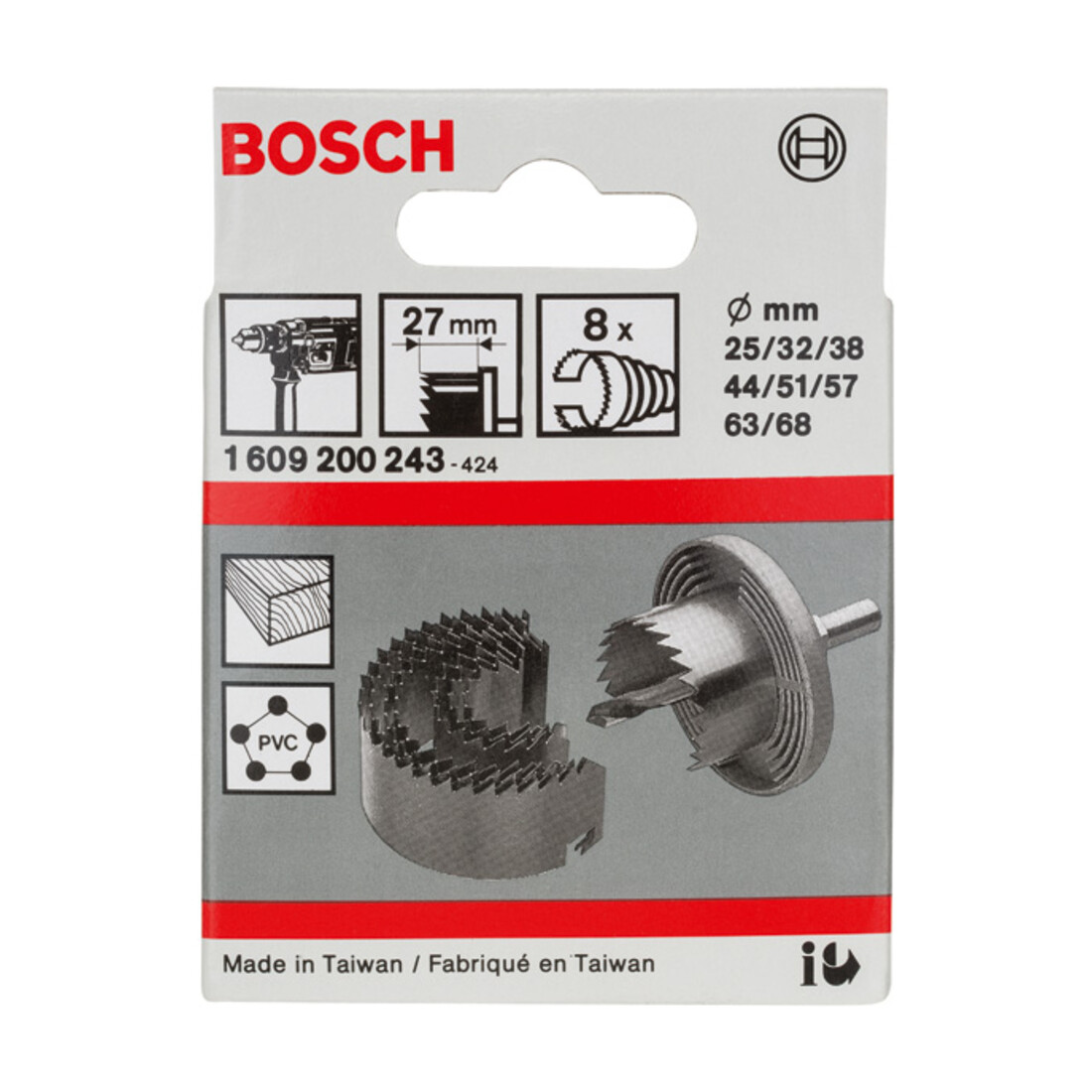 Bosch Sägekranz-Set 8-teilig 25 - 68 mm