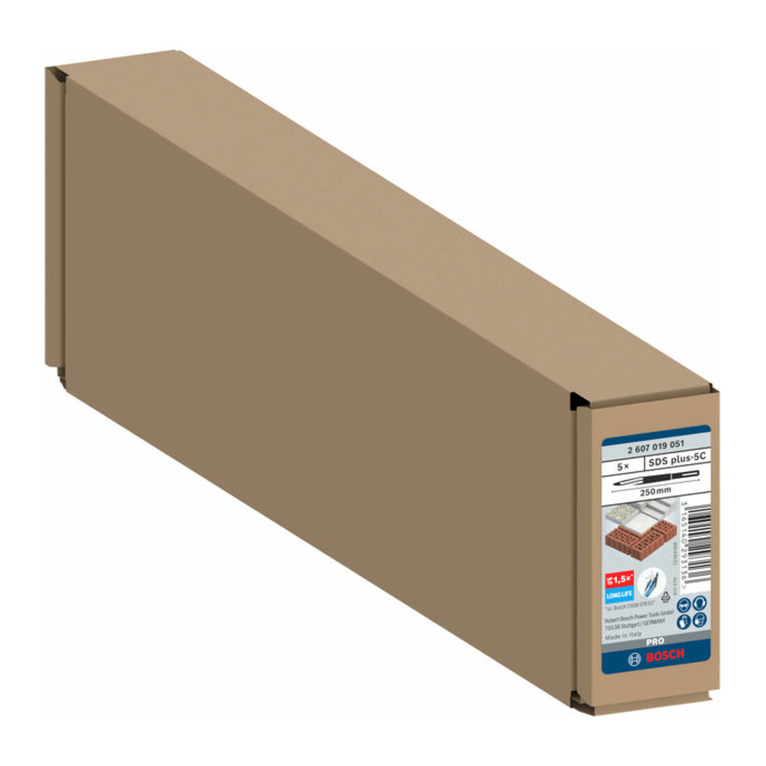 Bosch Scalpello a punta con attacco SDS plus 250mm