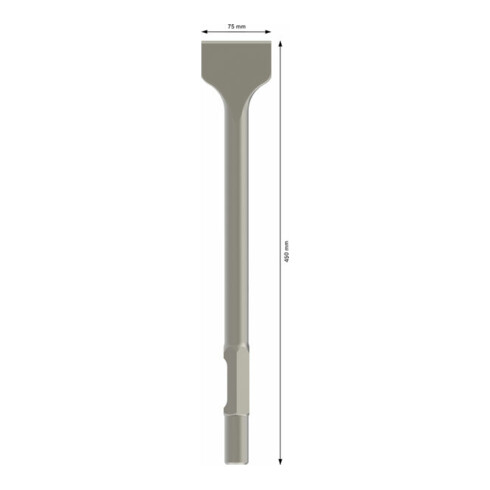 Bosch Scalpello a vanga con attacco esagonale da 30mm