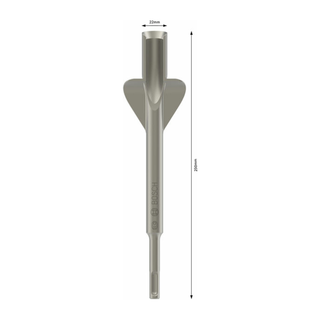 Bosch Scalpello ad alette/a canale SDS plus, 250 x 22 mm