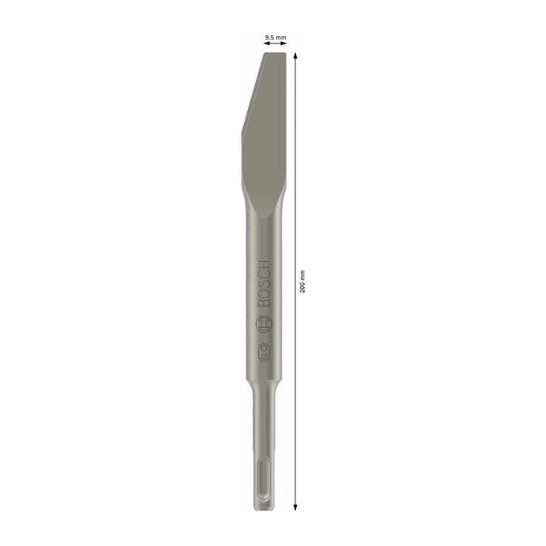 Bosch Scalpello per malta SDS plus 200x9,5mm