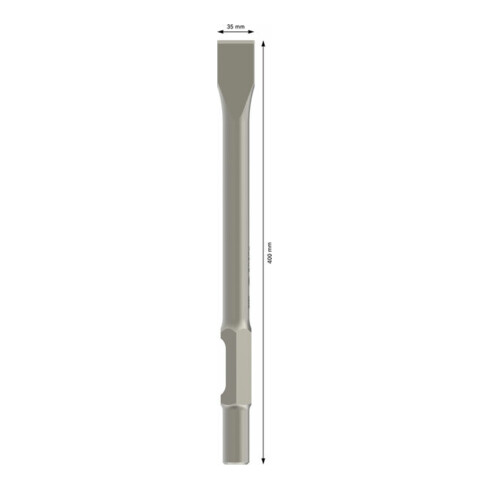 Bosch Scalpello piatto 30mm con attacco esagonale 400x35mm