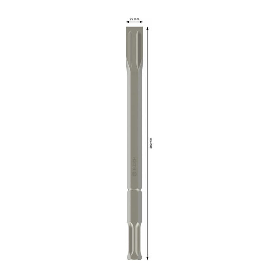 Bosch Scalpello piatto con attacco esagonale da 22mm 400x30mm