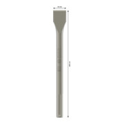 Bosch Scalpello piatto con attacco SDS-max-4