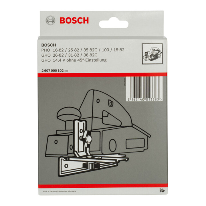 Bosch schaafaanslag zonder 45° instelling voor Bosch handschaaf