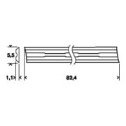 Bosch schaafmes scherp recht HM 40°, 82,4 x 5,5 mm-4