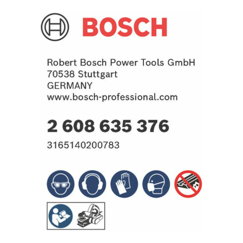 Bosch schaafmes scherp recht HM 40°, 82,4 x 5,5 mm