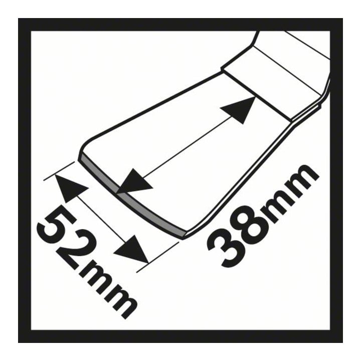 Bosch Schaber HCS ATZ 52 SFC, DIY, flexibel gekröpft, 38 x 52 mm