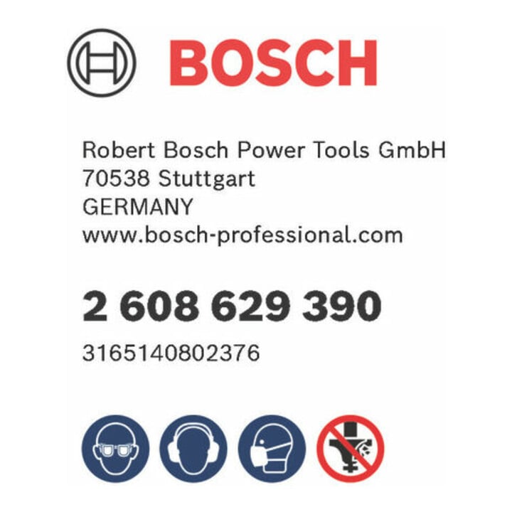 Bosch schacht voor schijfgroeffrees met axiale kogellager 8 mm D 22 mm G 60,3 mm