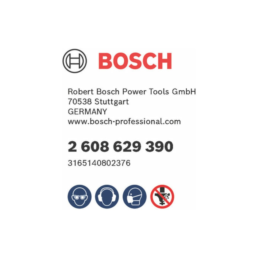 Bosch schacht voor schijfgroeffrees met axiale kogellager 8 mm D 22 mm G 60,3 mm