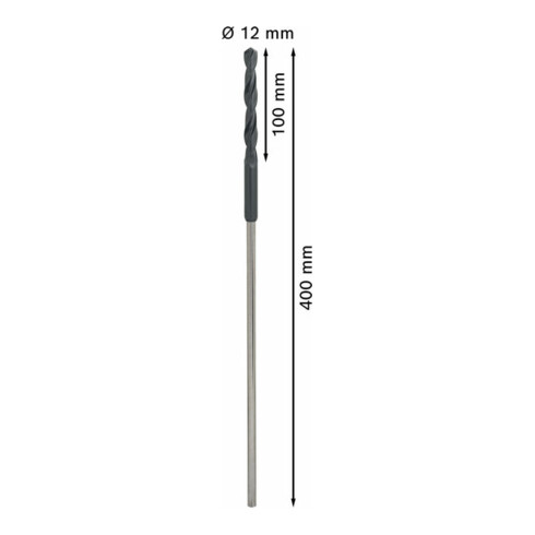 Bosch Schalungs- und Installationsbohrer 12 x 400 mm d 8 mm