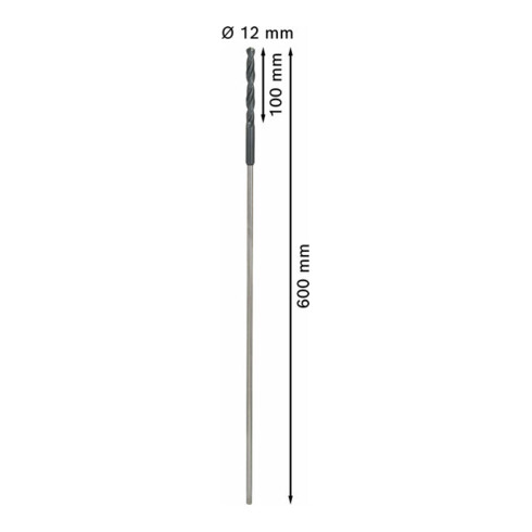 Bosch Schalungs- und Installationsbohrer 12 x 600 mm d 8 mm