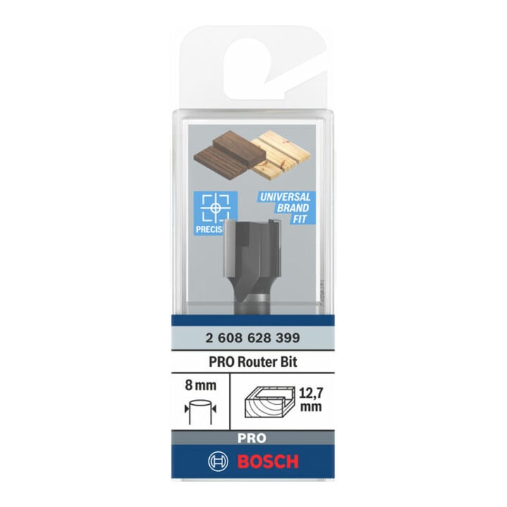 Bosch Schaniernutfräser Standard for Wood 8 mm D1 12,7 mm L 12,7 mm G 50,8 mm
