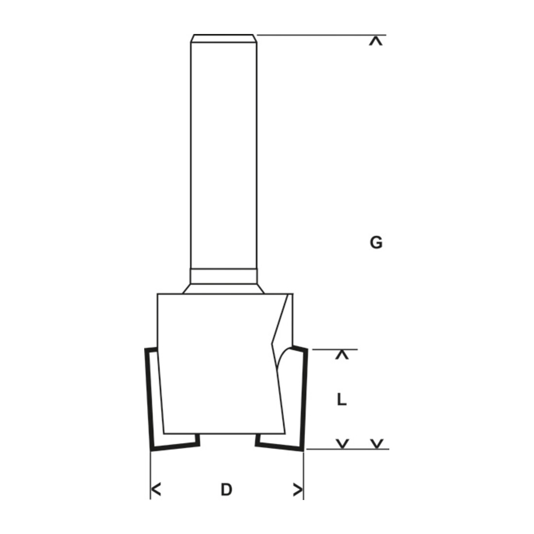 Bosch Scharniernutfräser 8 mm D1 19 mm L 12,5 mm G 51 mm