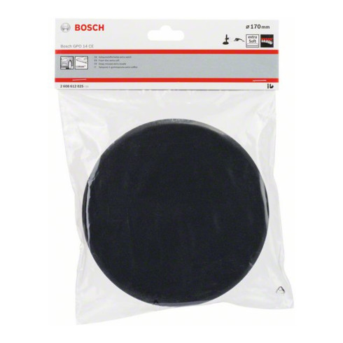 Bosch Schaumstoffscheibe extraweich (schwarz), Durchmesser 170 mm