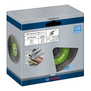 Bosch Scheibenbürste Clean for Inox gewellt rostfrei 115 mm 0,3 mm 8500 U/min,M14-2