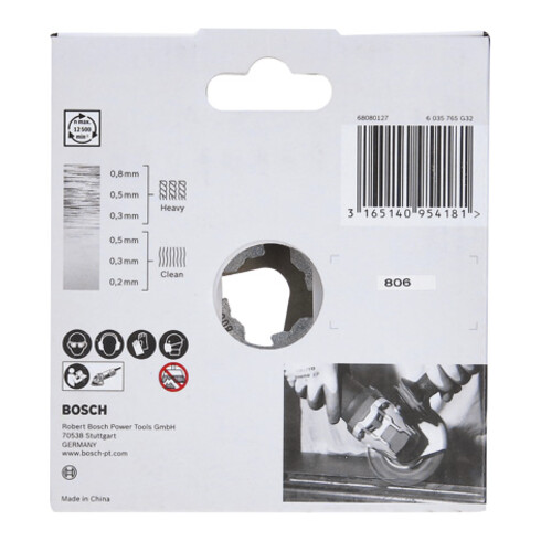 Bosch Scheibenbürste Clean for Metal X-LOCK gewellt 115 mm 0,3 mm