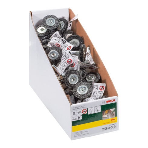 Bosch Scheibenbürste für Bohrmaschinen, gewellter Draht, 38 mm, 6 mm