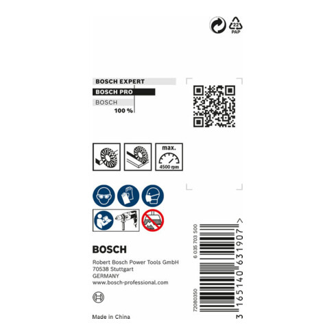 Bosch Stahl-Scheibenbürste mit gewelltem Draht